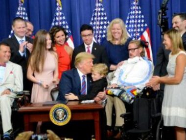 Trump and Jordan McLinn at RTT signing