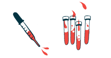 bleeds | Hemophilia News Today | illustration of test tubes and syringe with blood