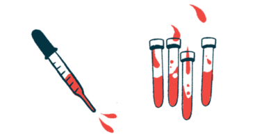 bleeds | Hemophilia News Today | illustration of test tubes and syringe with blood