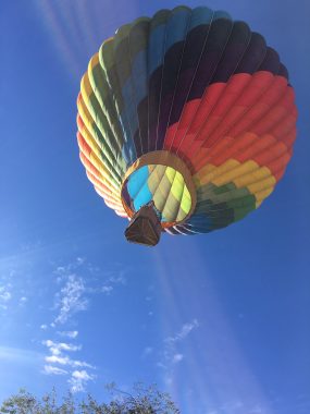 Finding joy with hemophilia | Hemophilia News Today | Photo of a rainbow hot air balloon