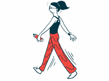 physical activity | Hemophilia News Today | illustration of woman walking
