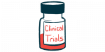 Fitusiran | Hemophilia News Today | bleed rates | illustration of medicine bottle labeled 'clinical trials'