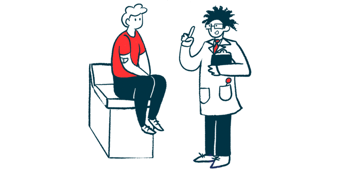 mild hemophilia A | Hemophilia News Today | illustration of doctor talking to patient