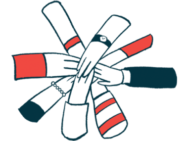 An illustration of hands-in huddle.