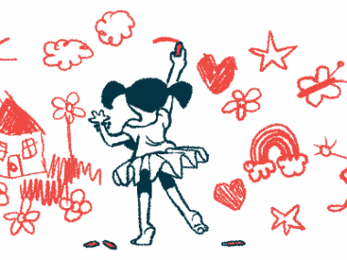 A young girl draws on a wall.