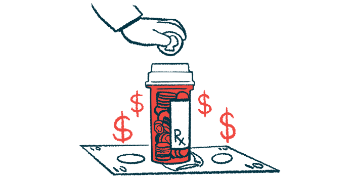hemophilia bleeding | Hemophilia News Today | illustration of prescription bottle full of money