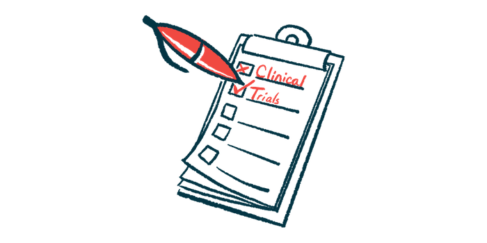 A checklist on a clipboard includes the terms Clinical Trials with check marks beside them.