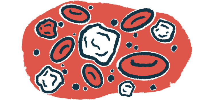 Illustration of white blood cells.