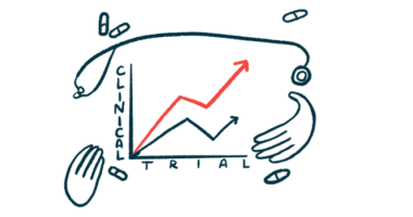 Two hands, a stethoscope, and a handful of pills surround a graph labeled 