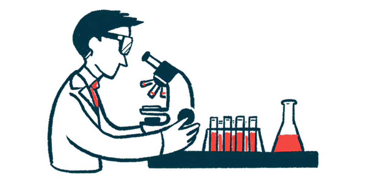 A scientist reviews samples with a microscope.