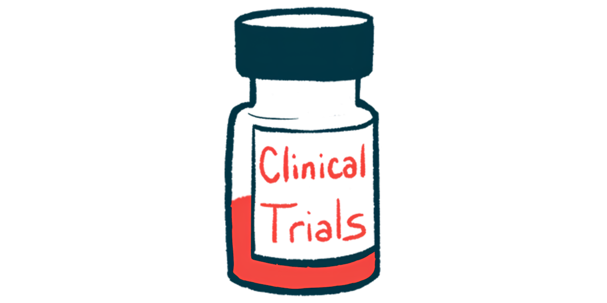 A bottle is marked with a label that reads 'CLINICAL TRIALS.'