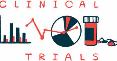 A bar graph, a pie graph, and a prescription medicine bottle are shown sandwiched between the words 