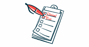 An oversized red pen ticks boxes marked 