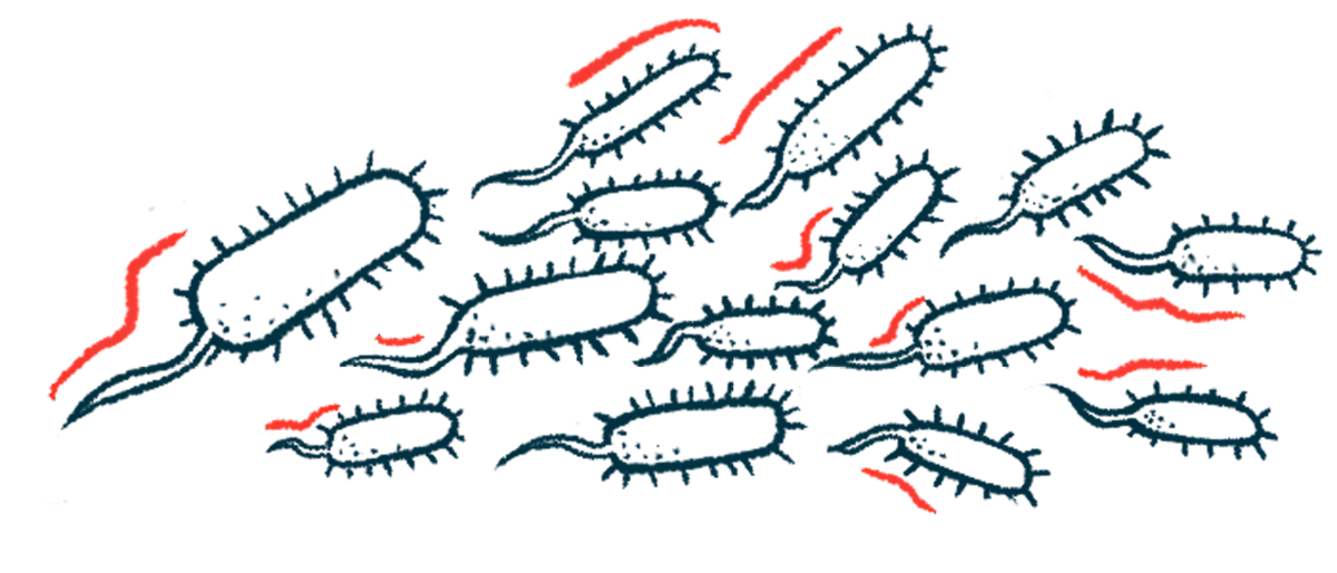 An illustration shows bacteria.