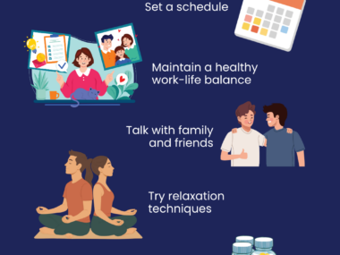 A graphic suggests coping strategies for helping to maintain mental health in hemophilia.