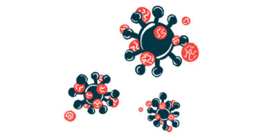 An illustration shows a cluster of cells.